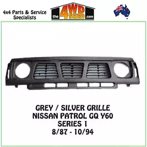 Grille Silver Grey suits Nissan Patrol GQ Y60 Series 1 1987-1994 - Picture 1 of 2