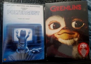 Poltergeist & Gremlins 2 DVD LOT 1982 NEW SEALED Steven Spielberg Bonus Extras - Picture 1 of 4