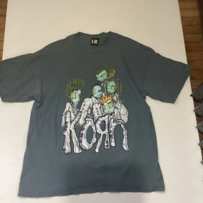 vintage 90s 1999 Giant KORN Follow the Leader Era T-Shirt Limp Bizkit Tour XL - Image 1 of 4
