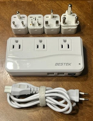 Adaptador y convertidor de corriente portátil universal BESTEK 250W (MRJ201GU) Foto 1 de 3