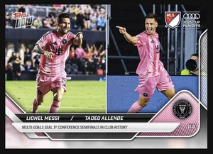 2025 TOPPS NOW MLS ⭐ LIONEL MESSI  - TADEO ALLENDE ⭐ MIAMI FC ☄️ 129 (PRESALE) - Imagen 1 de 1