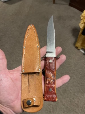 vintage imperial prov ri USA, hunting knife With Original Sheath - Image 1 of 4