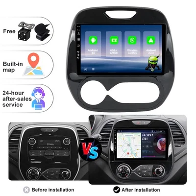 ★SCONTO 25%★ 128GB Autoradio Android13 Per Renault Kaptur Captur 2013-19 CarPlay - Immagine 1 di 4