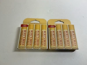 2X Burt's Bees Beeswax Lip Balm - 0.15oz 2 PACKS, TOTAL OF 8 STICKS, NIB - Picture 1 of 2