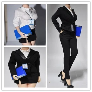1/6 Female Office Lady Suit Top skirt Trousers Shirt Clothes Fit 12" Figure - Picture 1 of 25