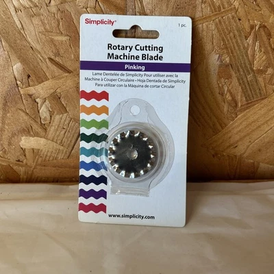 Simplicity Deluxe Rotary Cutting Machine Replacement Blade Pinking New 6f - Image 1 of 3