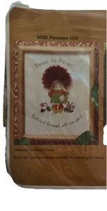 Vintage PATIENCE GIRL #522 Crewel Embroidery Kit Creative Circle 1983 NIP - Picture 1 of 5