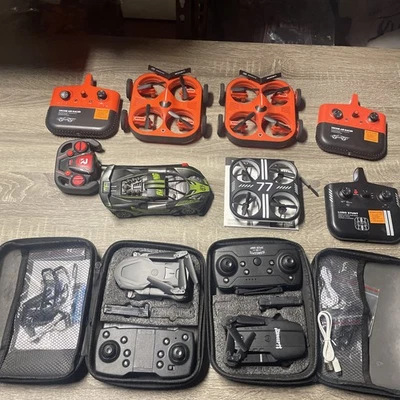 Drone Lot Sharper Image Foldable 💯 %  RTF Lipo Charger Batteries Included - Image 1 of 4