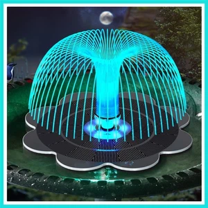 Fuente Solar, Actualización Flor de la Suerte 3.5W Solar Pájaro Baño Fuente de Agua con... - Imagen 1 de 8