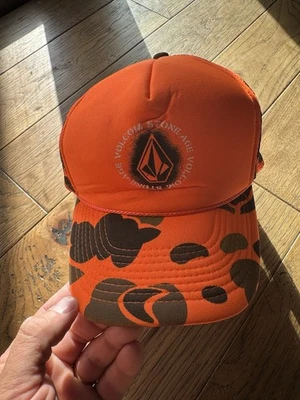 Volcom Hat Trucker Blaze Orange Snap-back Genuine - Image 1 of 4