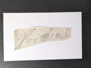Rex Cecil (d.1966) Signed Autograph Cut Debut 1944 Boston Red Sox - Picture 1 of 2