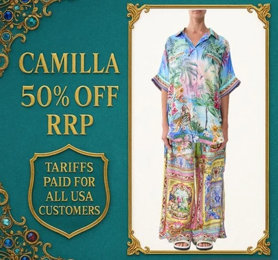 CAMILLA Spirit Of Santa Maria Oversized Pocket Tunic Size XS / S RRP $650 — 第 1/4 张图片