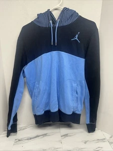 Nike Air Jordan Jumpman Flight UNC Tar Heel Hoodie Herren Gr. M Baby Blau Schwarz - Bild 1 von 6