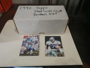 1992 Topps Stadium Club Series 1 Football Complete SET 1-300 (NM-MT) - Picture 1 of 5