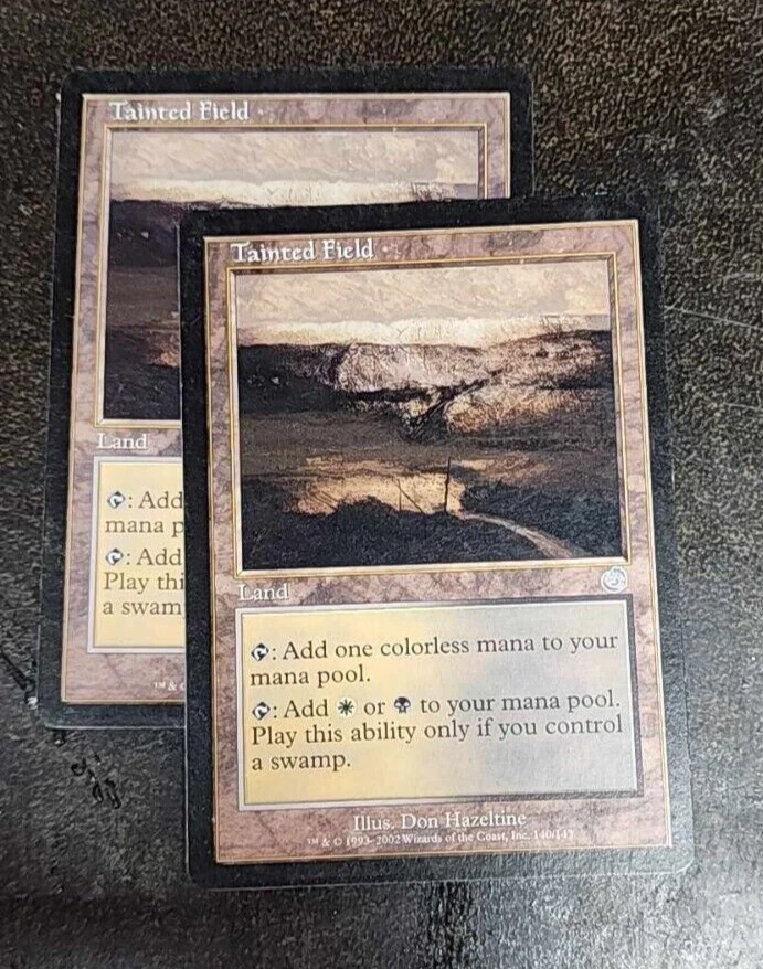 2x Tainted Field uncommon land cards - Torment - NM/VG - Image 1 of 1
