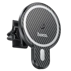 Hoco CA85 15W Magnetic Wireless Charger Air Vent Car Holder - Black - Picture 1 of 11