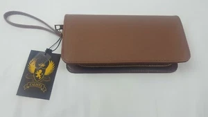 New Calista Evening Clutch Women's Ladies Brown Fashion Purse Accessory 8" NWT  - Picture 1 of 9