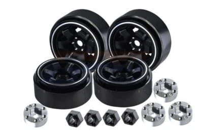 GPM Beadlock 1.0 6-Loch-Felgen Alu schwarz 26x13,2mm (4) - TRX4MZSP1221BK - Bild 1 von 2