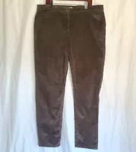 J. Jill Corduroy Brown Taupe Corduroy Dress Pants Pockets US 18 Tall - Picture 1 of 5