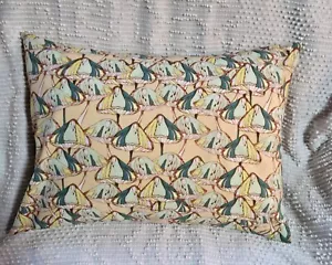 12x16 Travel Accent Lumbar Pillowcase / Fun Whimsical Toadstools in Sand - Picture 1 of 5