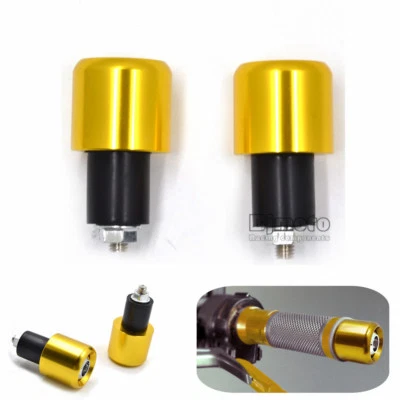 Motorcycle Universal 7/8″ 22mm Anti Vibration Handle Bar Ends Plug Grip Ends Cap - Imagem 1 de 4