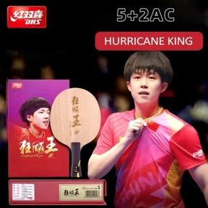 DHS Hurricane Wang Ping Pong Table Tennis Blade 5+2 Ine Ply Arylate-Carbon Fiber - Picture 1 of 8