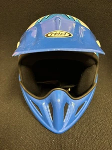 motorcross Blue And White thh helmet Size XXL - Picture 1 of 5