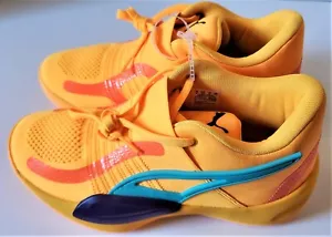 Puma Rise Nitro Basketball Mens Yellow Sneakers Athletic Shoes 37701201 US 9 - Picture 1 of 7