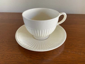 Vintage Wedgwood EDME Teetasse und Untertasse mit geripptem Rand perfekt ~ England  - Bild 1 von 6