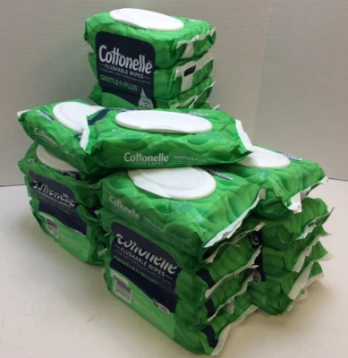 Cottonelle Aloe Flushable Wet Wipes 42/Bag 1008 Count, DISHEVELED BAGS LONG DATE - Image 1 of 2