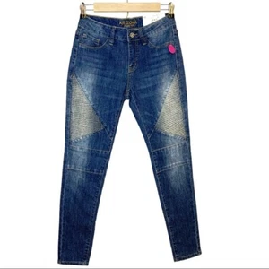 Arizona Jeans Neu mit Etikett getäfelt blau Skinny Bikerjeans Junior Größe 3 - Bild 1 von 7