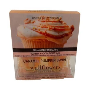 2 Pack Bath & Body Works Wallflower Fragrance Refill Caramel Pumpkin Swirl New - Picture 1 of 2