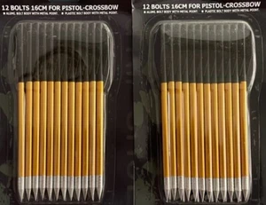 24 Aluminium-Bolzen 6,5" für Pistolenarmbrust Alu Bolzen gold, von Elong - Bild 1 von 4