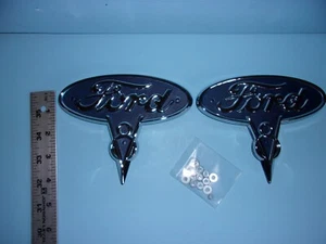 1935 1936 Ford Pickup and Commercial Hood Side Emblems , Bob Drake - Foto 1 di 2