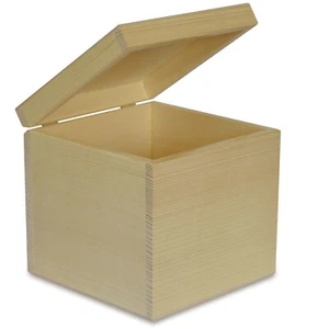 Creative Deco Quadratische Aufbewahrungsbox mit Deckel | 16x16x16 cm (+/- 1 cm) - Bild 1 von 8