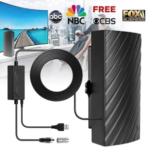 TV Aerial HDTV DVB-T2 380 Miles Digital TV Aerial Antenna Signal Booster 4K HD - Picture 1 of 12