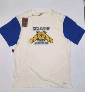 NWT Mitchell & Ness NORTH CAROLINA A&T UNIVERSITY AGGIES TSHIRT 2XL Embroidered - Picture 1 of 9