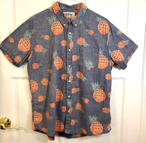 Urban Pipeline-Mens Hawaiian Shirt-Large Slim-Floral-Button Down-Short Sleeve - Picture 1 of 9