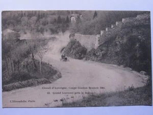 02F7 CARTE POSTALE CIRCUIT D'AUVERGNE . COUPE COURSE TACOTS GORDON BENNETT 1905 - Picture 1 of 2