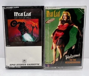 2 Meatloaf Cassettes: Welcome to the Neighborhood - Bat Out of Hell  - Picture 1 of 8