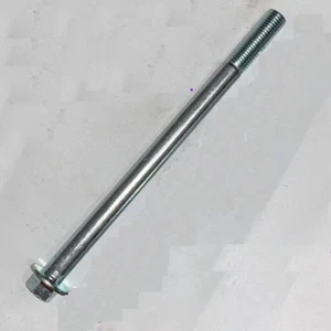 1pcs Bulloni viti acciaio al carbonio M10 x 105-200mm passo 1,25 tappo testa flangia - Foto 1 di 2