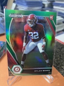  2021 Prizm Draft Picks GREEN PRIZM RC DYLAN MOSES ALABAMA