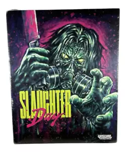 new sealed SLAUGHTER DAY Blu-ray 2022 schlock camp gore horror Visual Vengeance - Picture 1 of 12