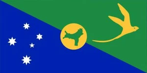 WEIHNACHTEN INSEL FLAGGE GLÄNZEND POSTER BILD FOTO indische Bucht Australien Fisch 712 - Bild 1 von 1