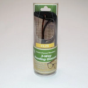 ICU Eyewear Brentwood Omni-Focus 3-Way Reading Glasses Multi Focus +1.75 - Picture 1 of 9
