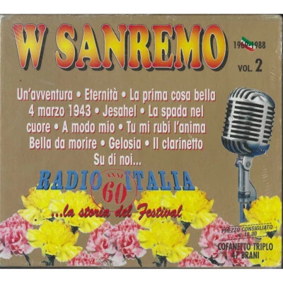 Various CD W Sanremo 1969-1988 - Vol. 2 / Duck Record – 8012958280023 Sealed Foto 1 de 2