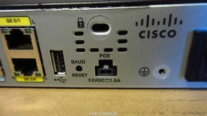 Routeur réseau Cisco 1921 V05 2 x Gbit 2 x services intégrés EHWIC PAS D'OREILLES RACK - Photo 1/4