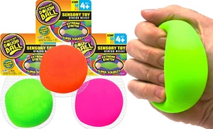 Stretchy Dough Ball Squishy Toys (3 Pack ) Neon Color Sensory Fidget Toys for Ki - Picture 1 of 12