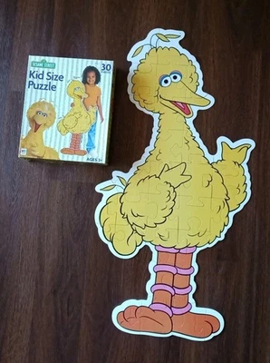 Vintage 2003 Milton Bradley Sesame Street Kid Size Puzzle Big Bird 💯% Complete - Image 1 of 3