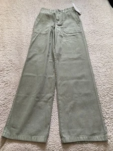 BP. Jeans rectos para mujer gris-verde talla 23 (23 x 32) - Imagen 1 de 12